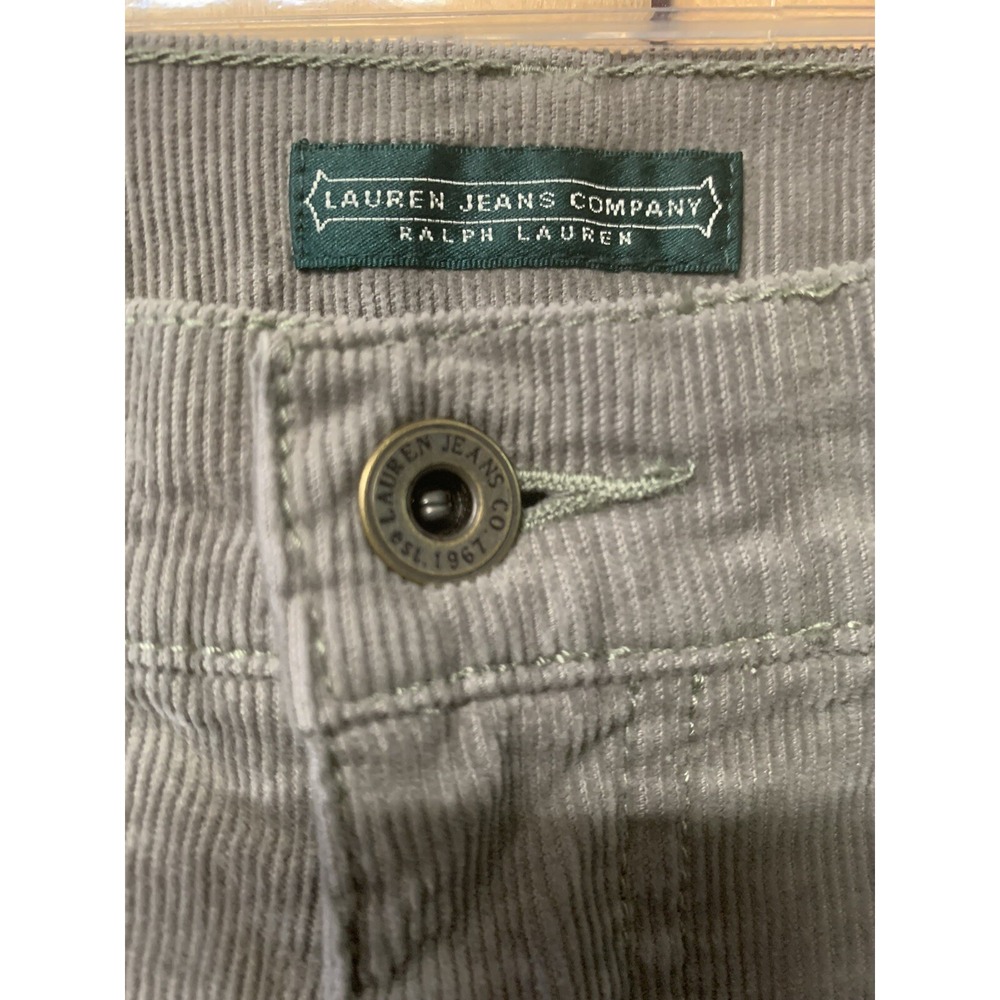 Women's 10 Lauren Jeans Company Ralph Lauren Tan Corduroy Pants - Picture 3 of 6
